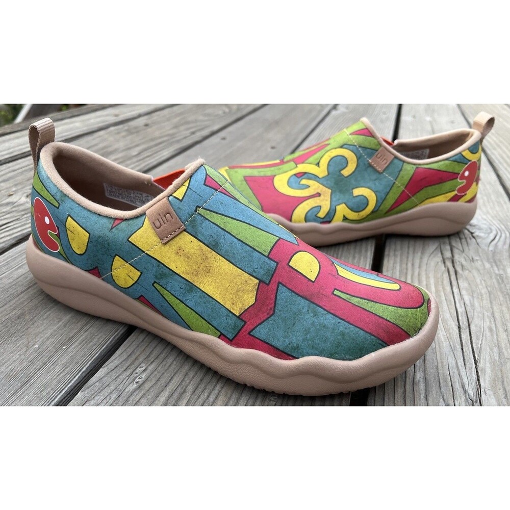 UIN Rock & Roll Women's 8 Multicolor Slip On Shoes